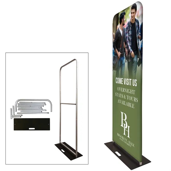 Trade show booth display sleek package with 6' stretch table cover,... from ASI 80228 Quinn