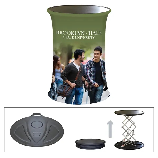 Trade show booth display sleek package with 6' stretch table cover,... from ASI 80228 Quinn