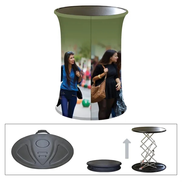 Trade show booth display sleek package with 6' stretch table cover,... from ASI 80228 Quinn