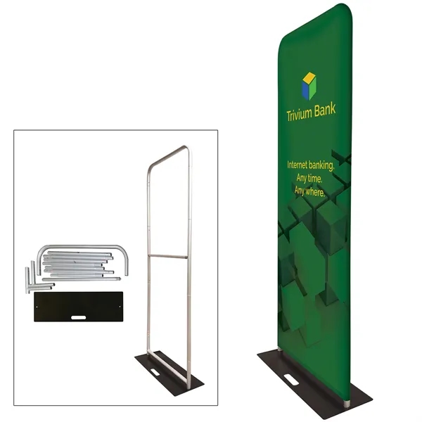 Trade show booth display superior package with 6' stretch table cover,... from ASI 80228 Quinn