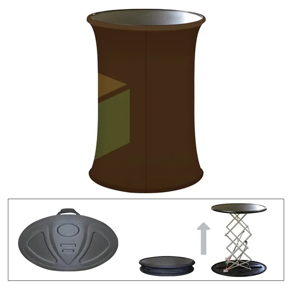 Trade show booth display superior package with 6' stretch table cover,... from ASI 80228 Quinn