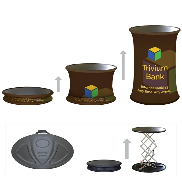 Trade show booth display superior package with 6' stretch table cover,... from ASI 80228 Quinn