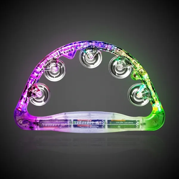 9" clear tambourine with 18 high powered, multi-colored LED lights with... from ASI 42016 Brighter Promotions Inc / Chemical Light™