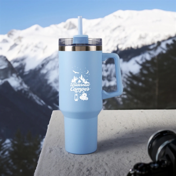 A 40 oz stainless steel tumbler, with copper-lined, double-wall vacuum insulation... from ASI 61966 HPG / Best Promotions USA