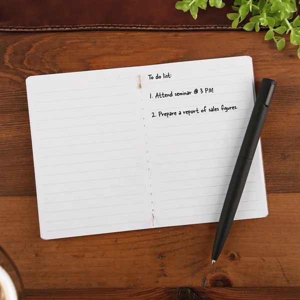 Made from eco-friendly materials, this small recycled leather journal is pocket-sized... from ASI 61966 HPG / HandStands