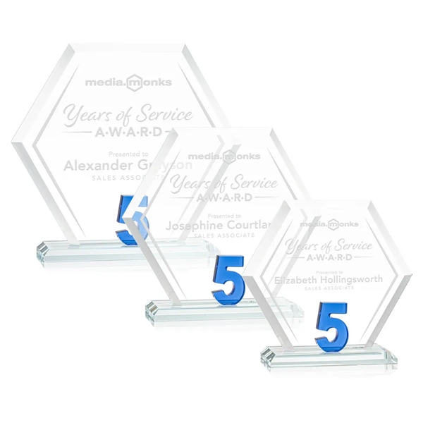 Mark a milestone in your organization with our Starfire Crystal hexagon... from ASI 84592 St Regis Group / St Regis