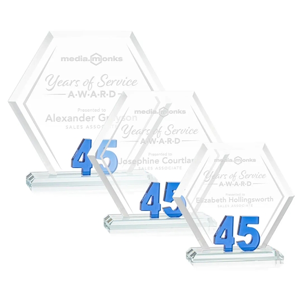 Mark a milestone in your organization with our Starfire Crystal hexagon... from ASI 84592 St Regis Group / St Regis