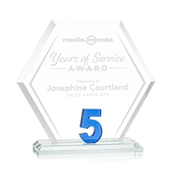 Mark a milestone in your organization with our Starfire Crystal hexagon... from ASI 84592 St Regis Group / St Regis