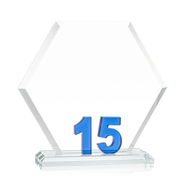 Mark a milestone in your organization with our Starfire Crystal hexagon... from ASI 84592 St Regis Group / St Regis