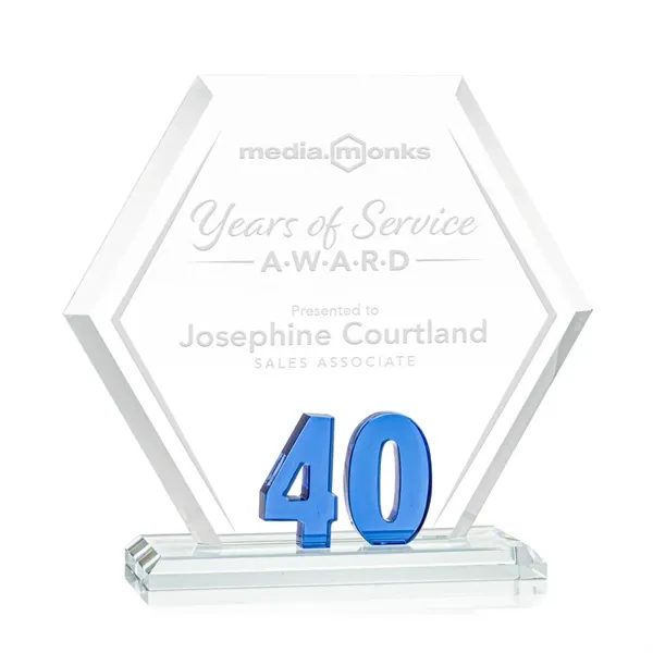 Mark a milestone in your organization with our Starfire Crystal hexagon... from ASI 84592 St Regis Group / St Regis