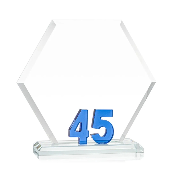 Mark a milestone in your organization with our Starfire Crystal hexagon... from ASI 84592 St Regis Group / St Regis