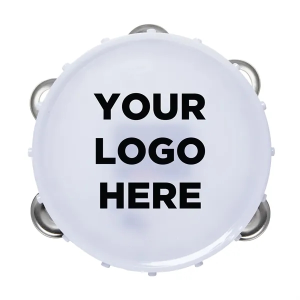 6" milky white colored tambourine with 18 high powered, multi-colored LED... from ASI 42016 Brighter Promotions Inc / Chemical Light™