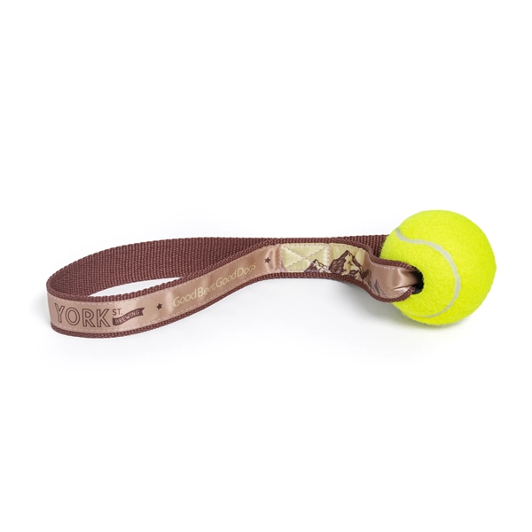 Dog toy with tennis ball attached to a PMS matched handle... from ASI 45657 Pop! Promos