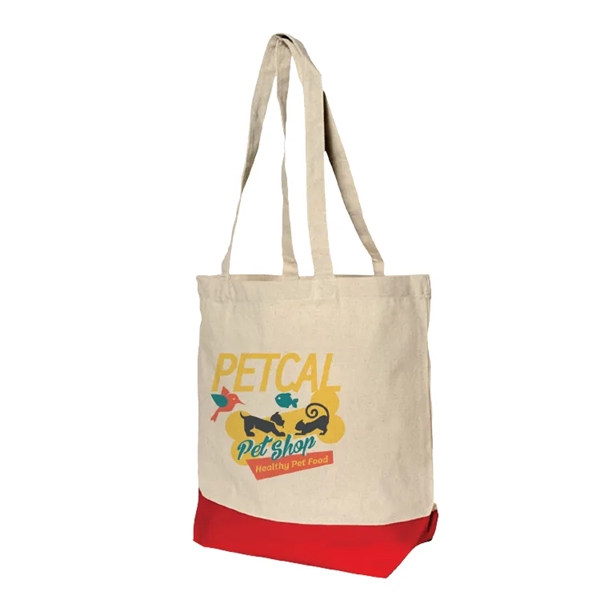 Colored Bottom Gusset Cotton Tote - Our all purpose cotton tote... from ASI 67557 LimeLight Ent / Limelight USA