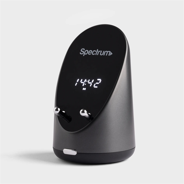 A wireless charging phone stand capable of amplifying music and wireless... from ASI 91435 Tomax USA / Tomax