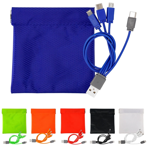 Colorful C to C Cable Pouch... from ASI 30208 A P Specialties / AP Specialties