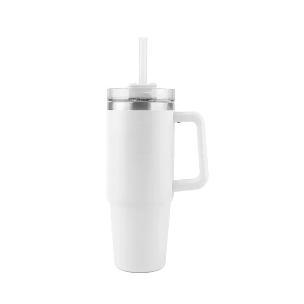 30 OZ. S/S Travel Mug with Handle & Straw... from ASI 41511 Brainchild USA Inc / BrainChild Gift Club