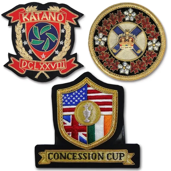 Bullion crest offered in custom shapes and two sizes with military... from ASI 90160 Suntex Industries