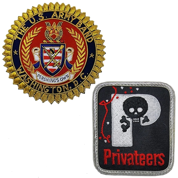 Bullion crest offered in custom shapes and two sizes with military... from ASI 90160 Suntex Industries