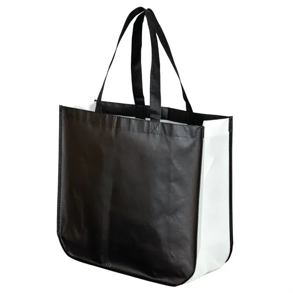 Laminated Gift Tote with contrasting side and bottom gusset with reinforced... from ASI 90859 Tempo Industries Inc