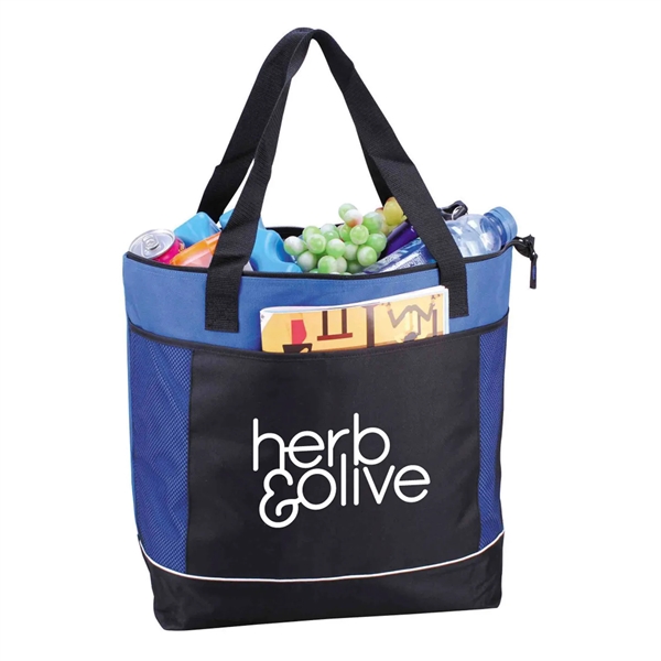 Jumbo Cooler Tote Bag holds 38 can and features a front... from ASI 90859 Tempo Industries Inc