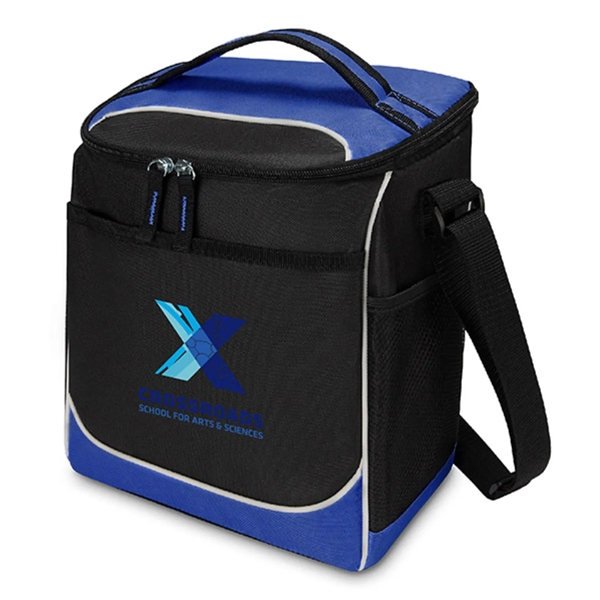 Lincoln Cooler Bag featuring a zippered main compartment and adjustable shoulder... from ASI 90859 Tempo Industries Inc