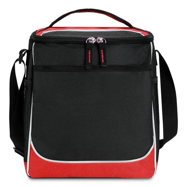Lincoln Cooler Bag featuring a zippered main compartment and adjustable shoulder... from ASI 90859 Tempo Industries Inc