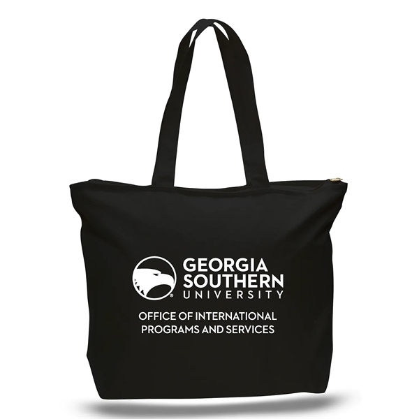 12 oz. Zipper Tote Bag Featuring a Full Length Top Zipper... from ASI 90859 Tempo Industries Inc