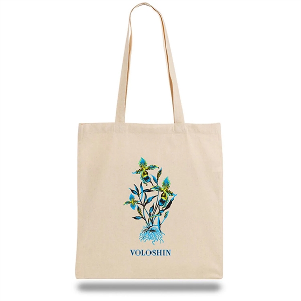 Natural colored expo tote bag with long handles.... from ASI 90859 Tempo Industries Inc