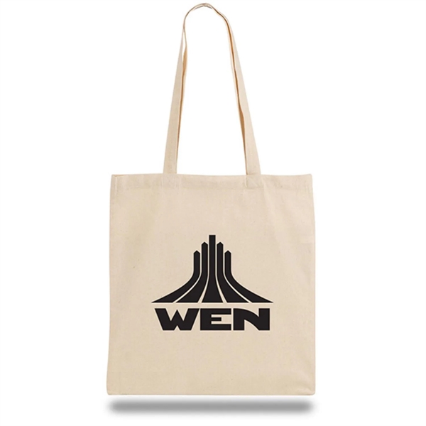 Natural colored expo tote bag with long handles.... from ASI 90859 Tempo Industries Inc
