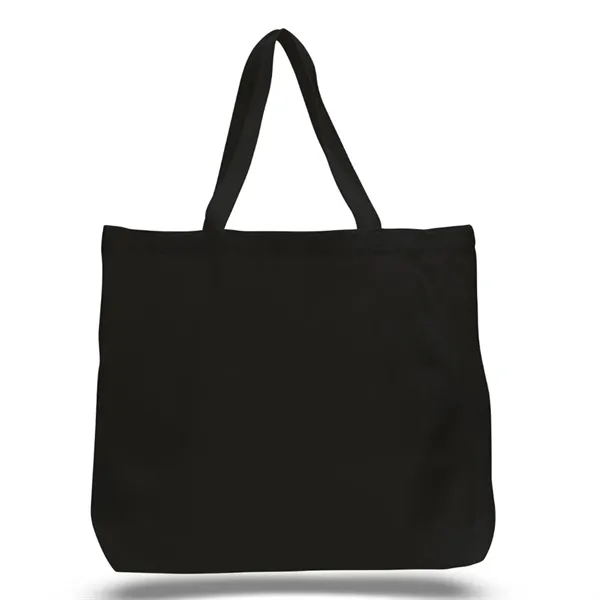 Jumbo canvas tote bag with squared off bottom and extra long... from ASI 90859 Tempo Industries Inc