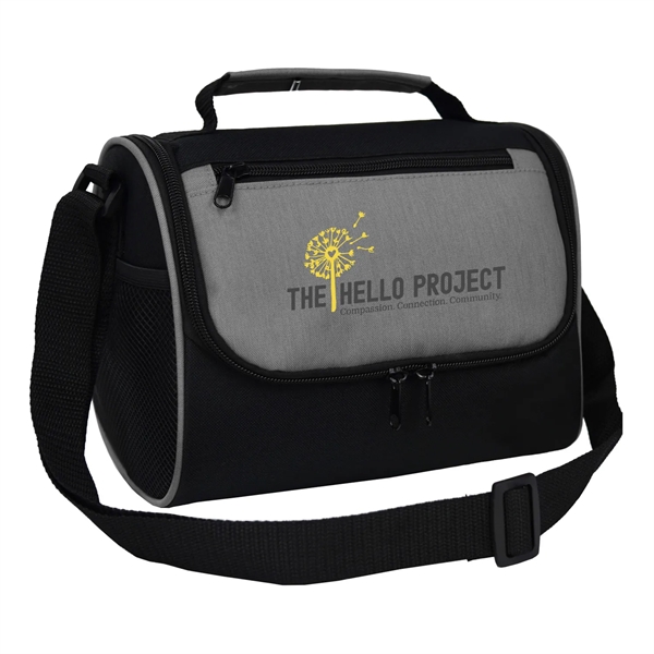 Break Time Cooler Lunch Bag featuring a zippered main compartment. Bag... from ASI 90859 Tempo Industries Inc