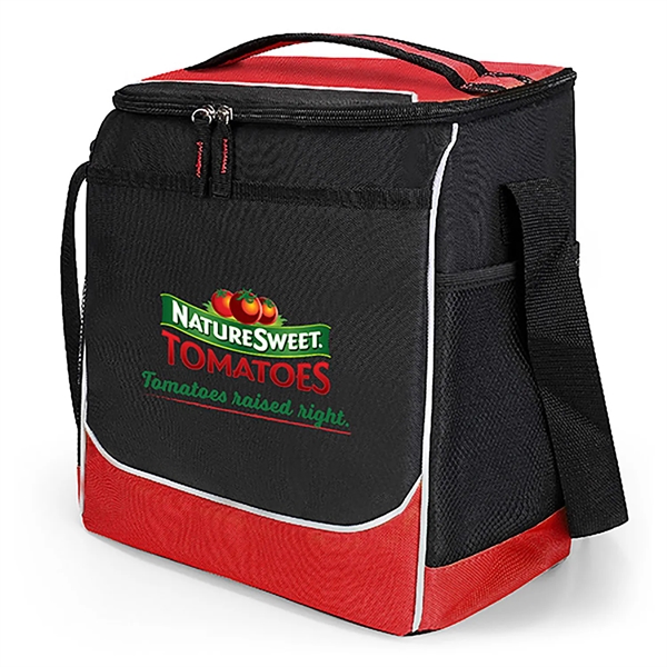 Polyester Jefferson Cooler Bag featuring a zippered Main Compartment. Bag holds... from ASI 90859 Tempo Industries Inc
