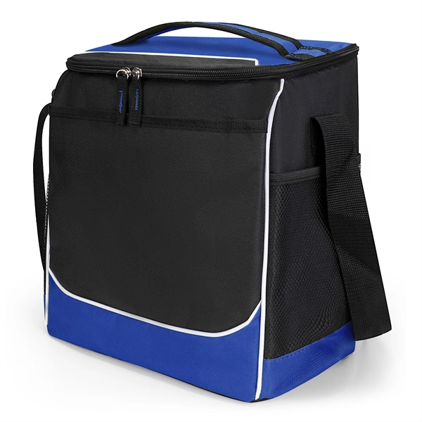 Polyester Jefferson Cooler Bag featuring a zippered Main Compartment. Bag holds... from ASI 90859 Tempo Industries Inc
