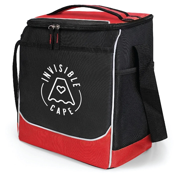 Polyester Jefferson Cooler Bag featuring a zippered Main Compartment. Bag holds... from ASI 90859 Tempo Industries Inc