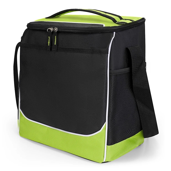 Polyester Jefferson Cooler Bag featuring a zippered Main Compartment. Bag holds... from ASI 90859 Tempo Industries Inc