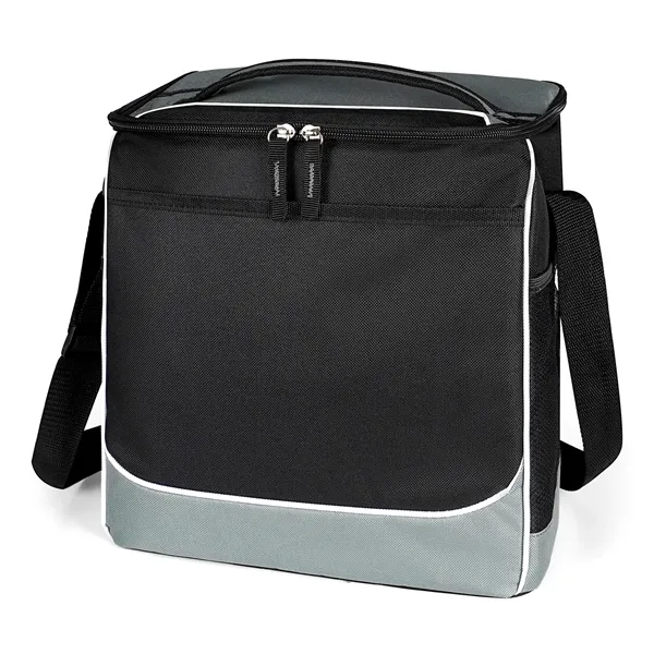 Polyester Jefferson Cooler Bag featuring a zippered Main Compartment. Bag holds... from ASI 90859 Tempo Industries Inc