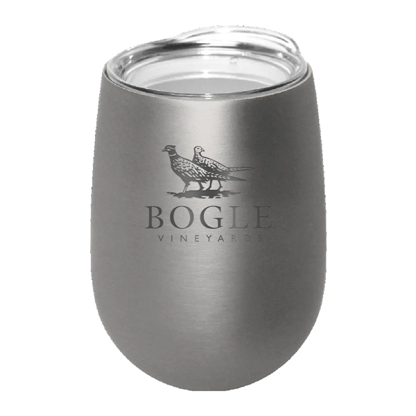 Halcyon® 12 oz. Stainless Steel Wine Glass with Acrylic Lid... from ASI 30270 Aakron Line