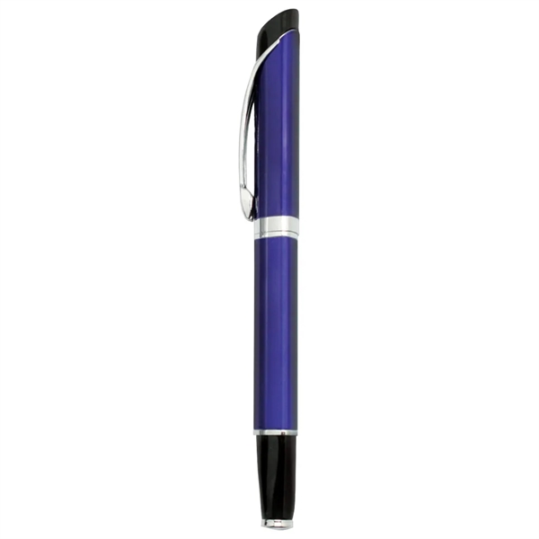 Metal cap-off roller-ball pen with chrome accents and clips.... from ASI 31517 Admart Products