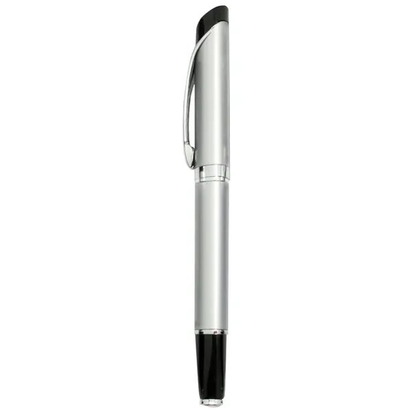 Metal cap-off roller-ball pen with chrome accents and clips.... from ASI 31517 Admart Products