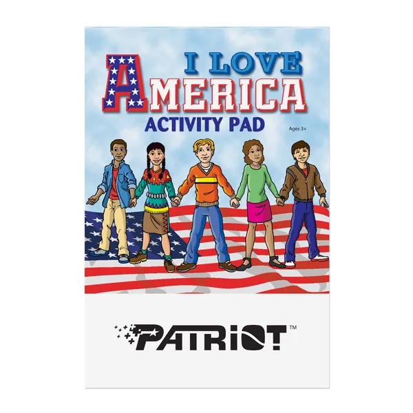America themed activity pad with 16 pages plus cover.... from ASI 98360 WOWLine / WOWLine®