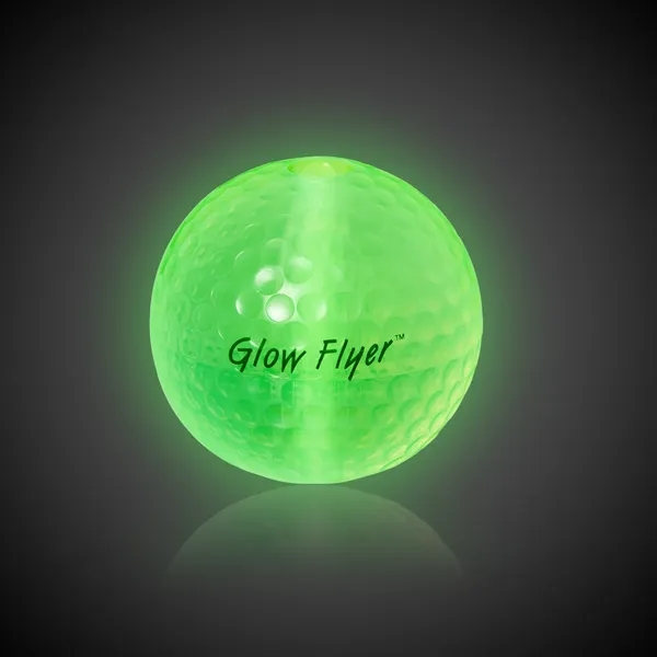 Glow flyer golf ball in assorted colors with 1 1/2" jumbo... from ASI 42016 Brighter Promotions Inc
