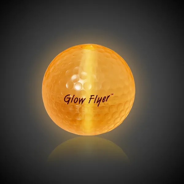 Glow flyer golf ball in assorted colors with 1 1/2" jumbo... from ASI 42016 Brighter Promotions Inc