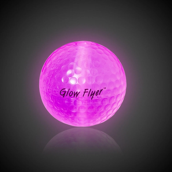 Glow flyer golf ball in assorted colors with 1 1/2" jumbo... from ASI 42016 Brighter Promotions Inc