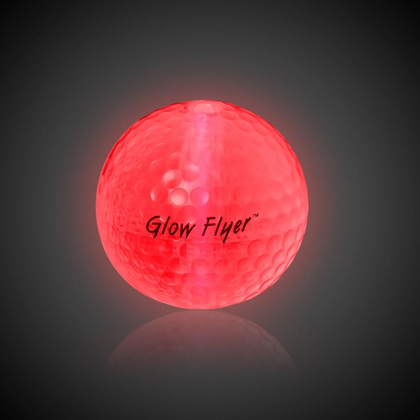 Glow flyer golf ball in assorted colors with 1 1/2" jumbo... from ASI 42016 Brighter Promotions Inc