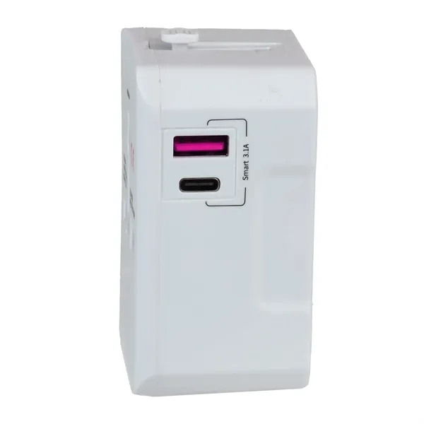 Universal Adapter w/ USB-A & USB-C Ports.... from ASI 46755 Cosmo Promos