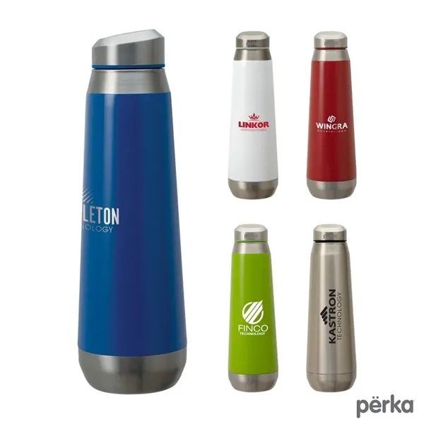 3" x 9.88" x 3" double wall stainless steel bottle; 17... from ASI 67866 Logomark/Valumark