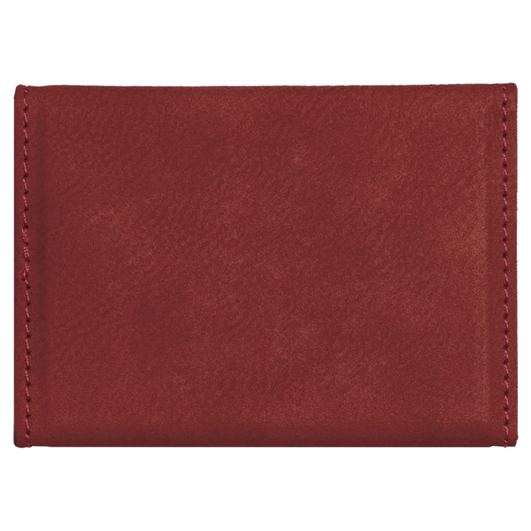 3 3/4" x 2 3/4" x 9/16" rose leatherette business card... from ASI 74601 Calico