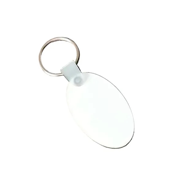Oval shaped MDF keychain plus free sublimation heat transfer printing in... from ASI 37218 Athena Promo (tm)