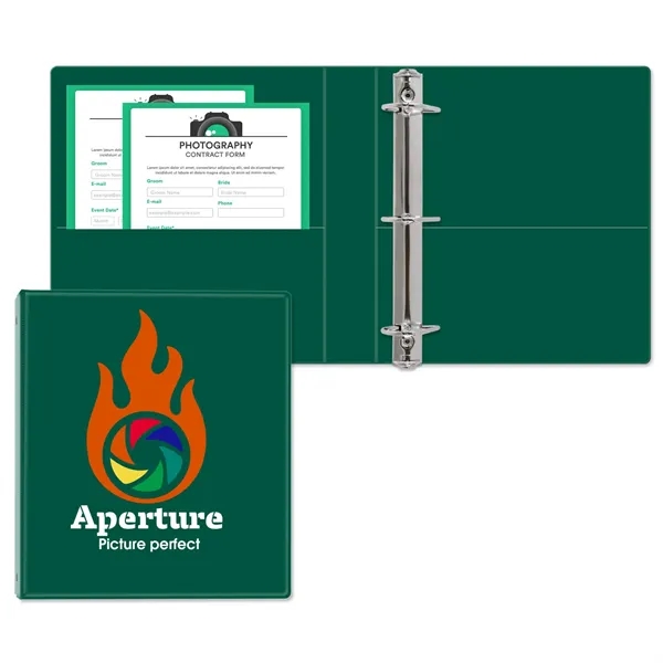 1 1/2" Angle D three ring binder made of vinyl with... from ASI 54040 Fey Promo / Fey Binders and Organization Solutions
